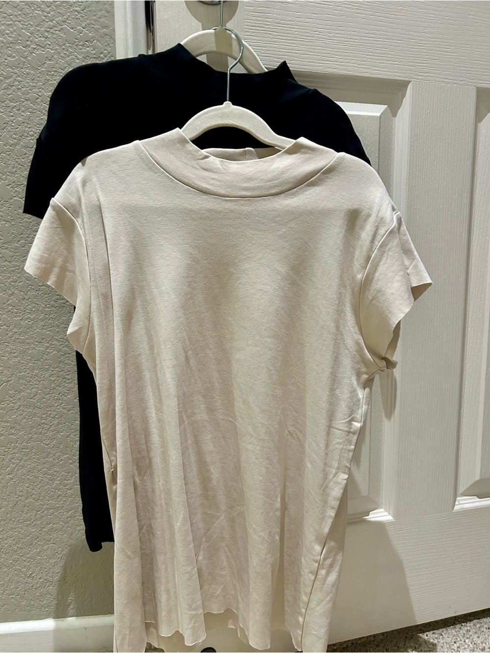 Zara basic mock neck tshirts